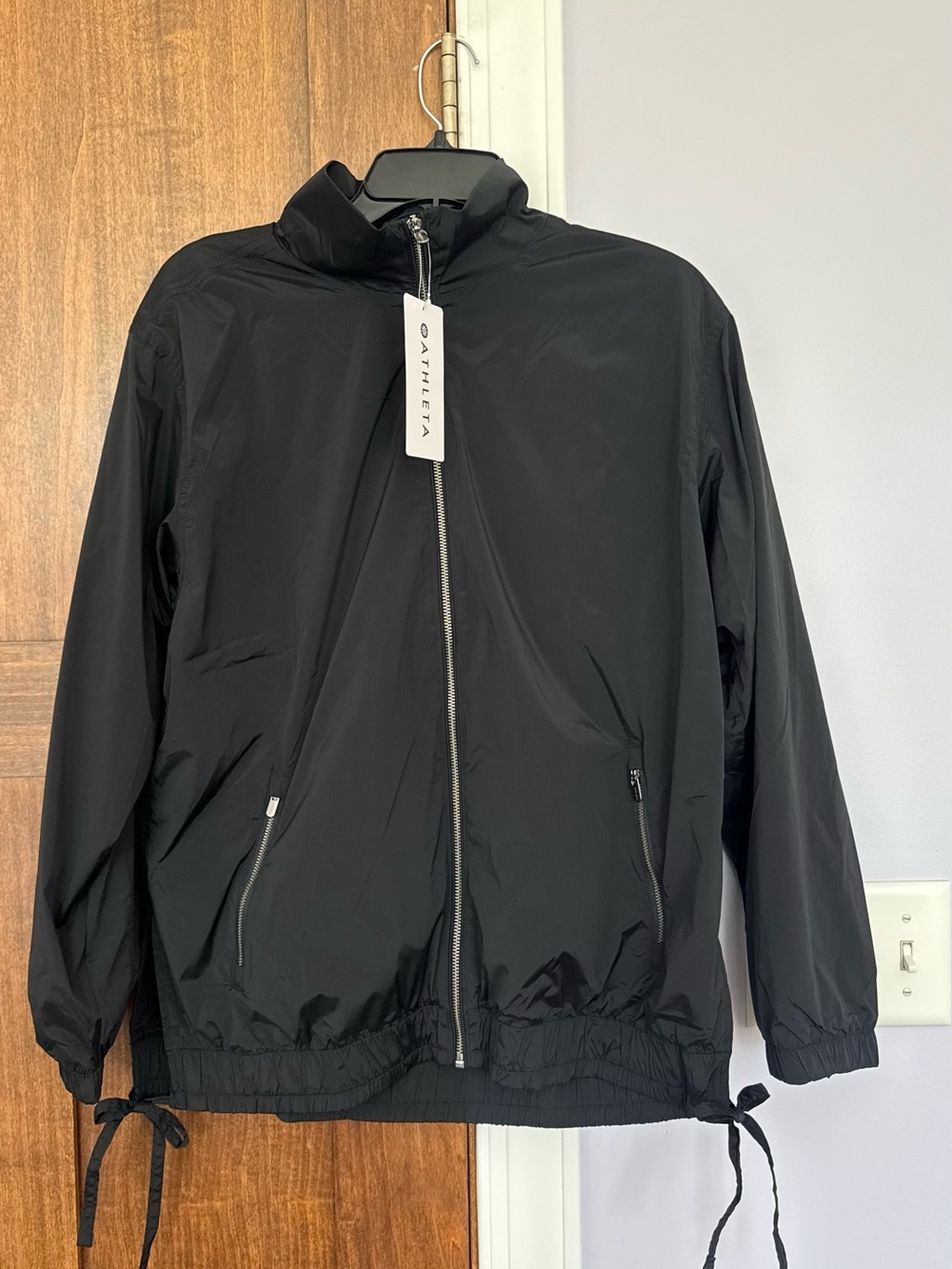 Athleta Black womens Lightweight Windbreaker Jacket